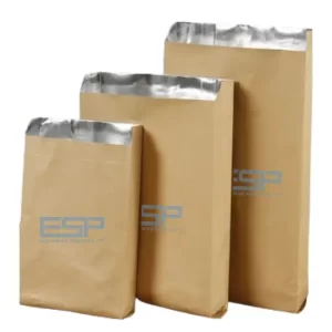 block bottom open mouth paper sack, karung Kertas Laminasi Aluminium Foil, Aluminium Foik laminated paper sack