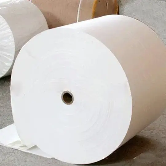 Extensible white sck kraft paper