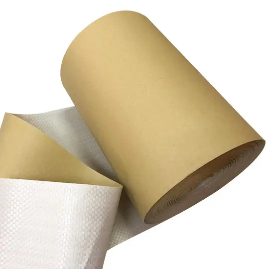 Brown Kraft woven laminated paper
